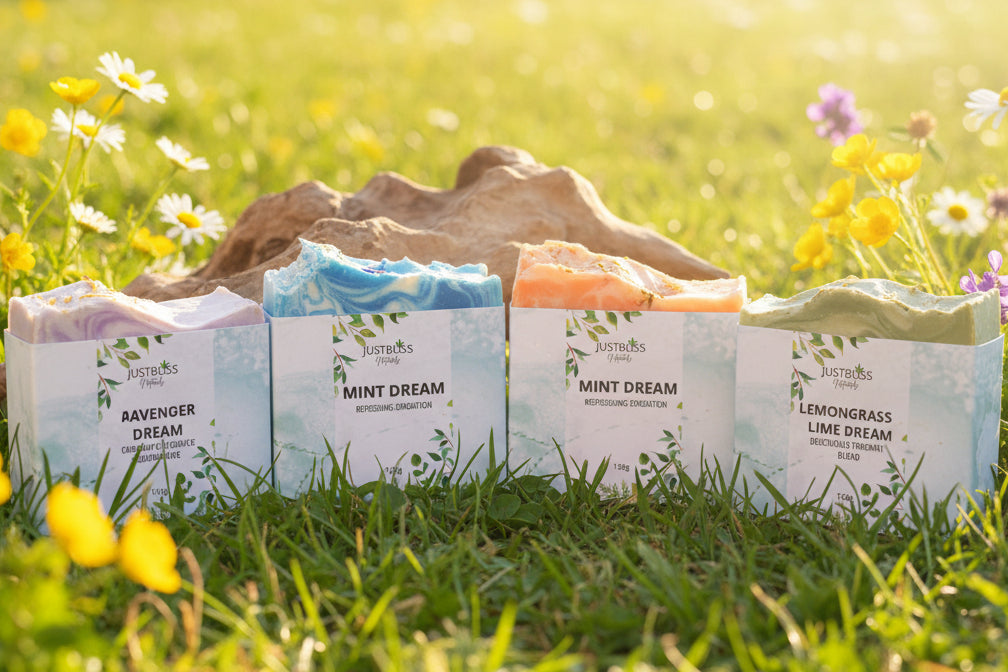 Dream Collection Soap Gift Box – Plant-Based Scented Bars for Mindful Self-Care - JUSTBLiSS Naturals