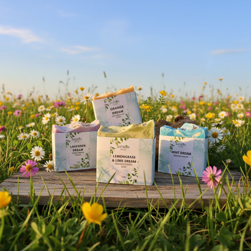 Dream Collection Soap Gift Box – Plant-Based Scented Bars for Mindful Self-Care - JUSTBLiSS Naturals