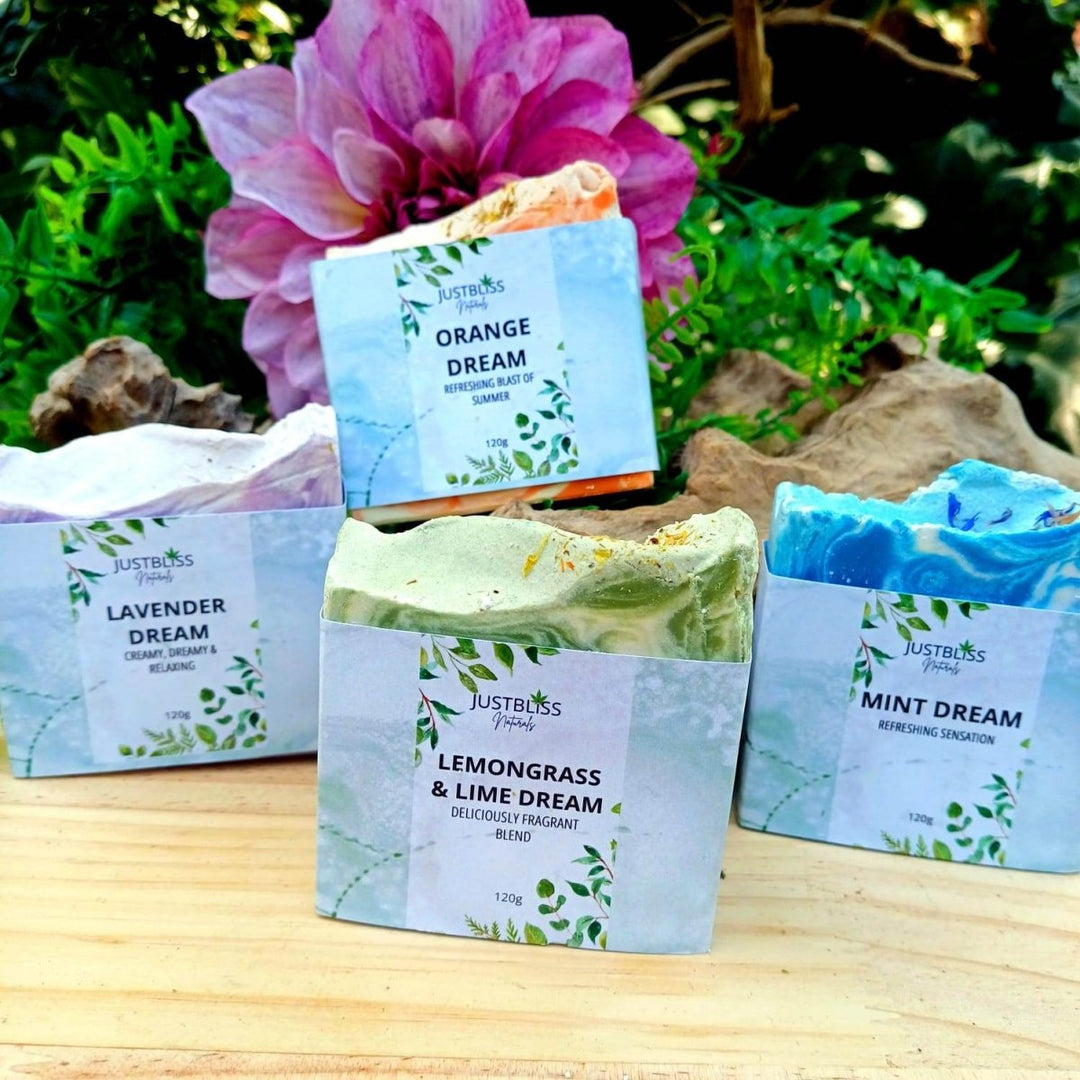 Dream Collection Soap Gift Box – Plant-Based Scented Bars for Mindful Self-Care - JUSTBLiSS Naturals