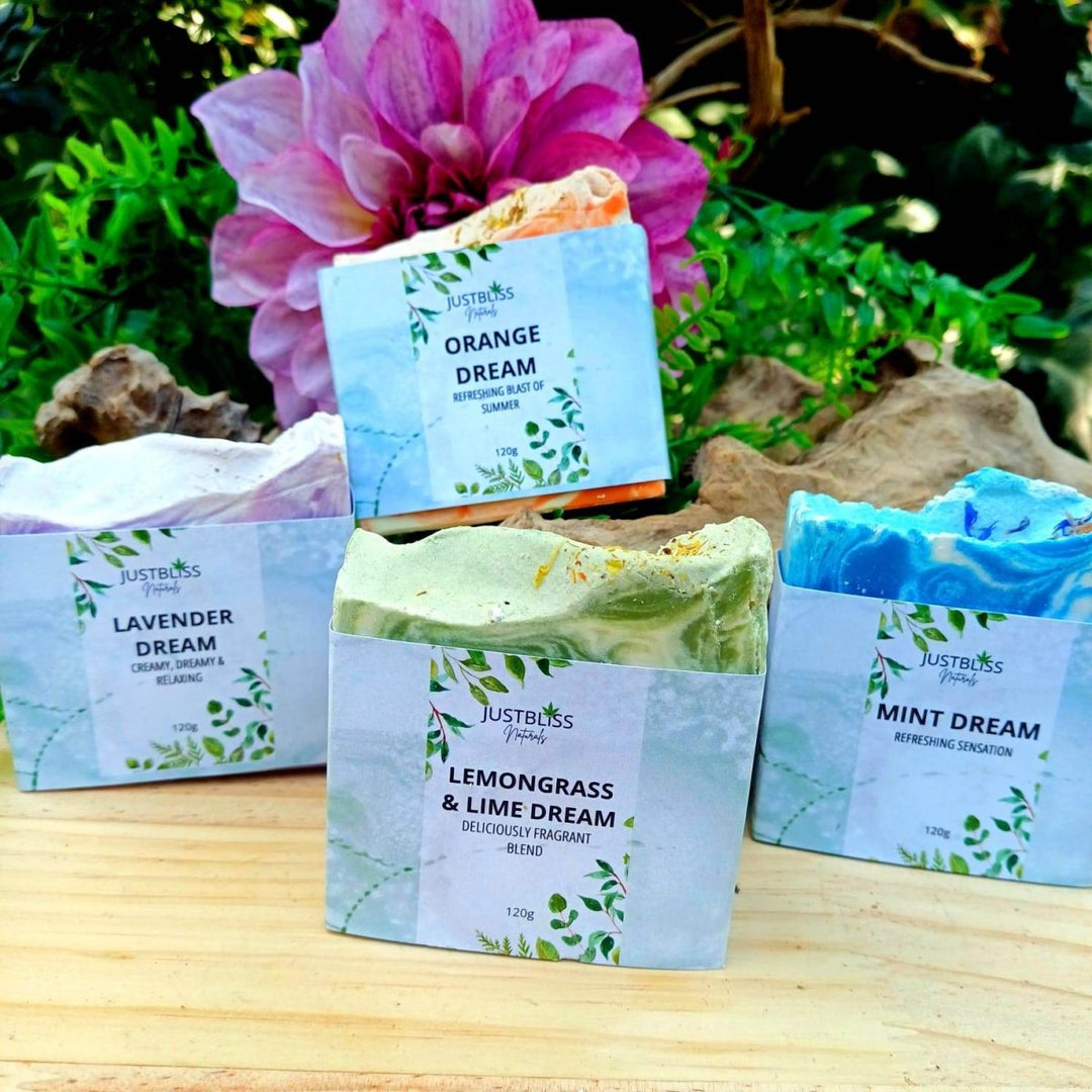 Dream Collection Soap Gift Box – Plant-Based Scented Bars for Mindful Self-Care - JUSTBLiSS Naturals