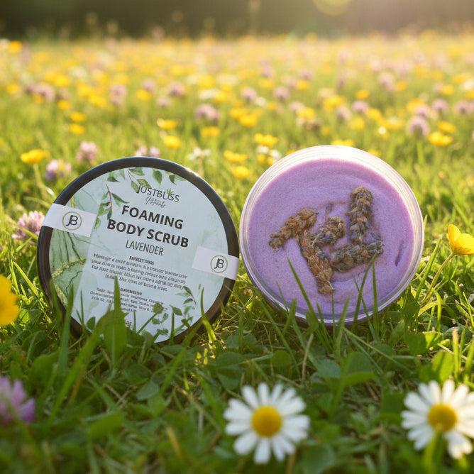 Foaming Body Scrub – Plant-Based Exfoliant for Radiant, Glowing Skin - JUSTBLiSS Naturals