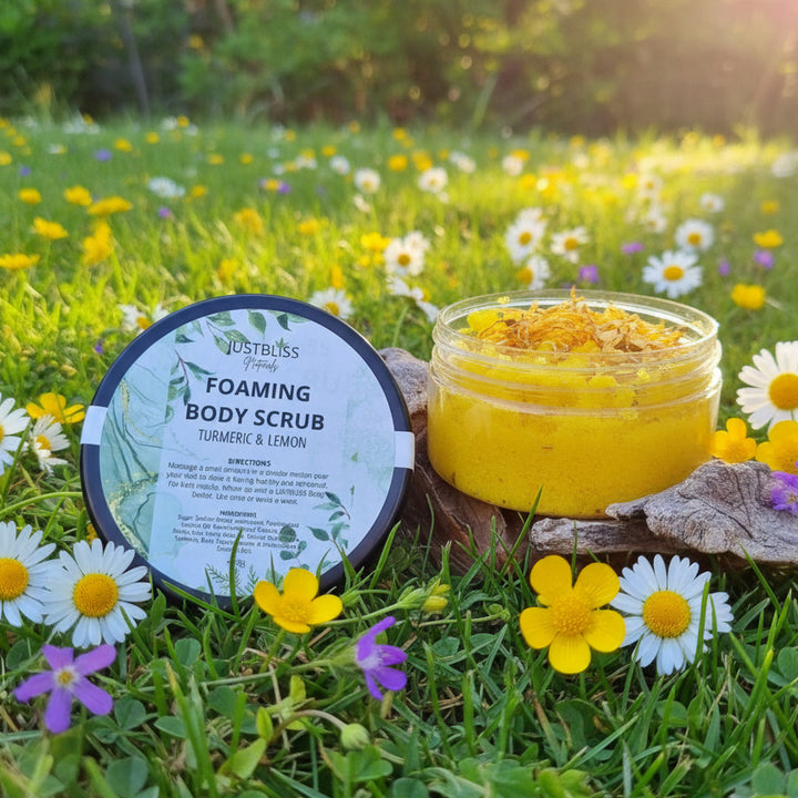 Foaming Body Scrub – Plant-Based Exfoliant for Radiant, Glowing Skin - JUSTBLiSS Naturals