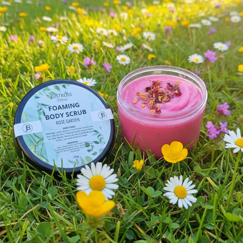 Foaming Body Scrub – Plant-Based Exfoliant for Radiant, Glowing Skin - JUSTBLiSS Naturals