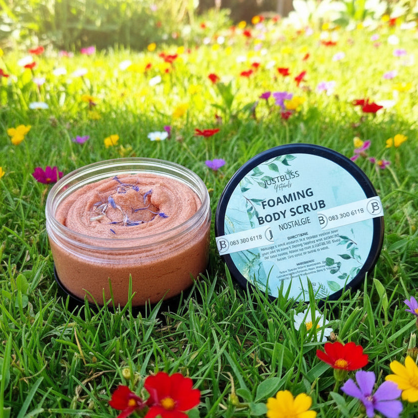 Foaming Body Scrub – Plant-Based Exfoliant for Radiant, Glowing Skin - JUSTBLiSS Naturals