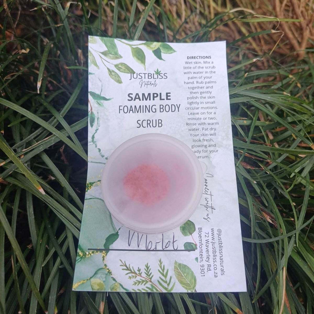 Foaming Body Scrub Sample – Plant-Based Exfoliation for Radiant Skin - JUSTBLiSS Naturals