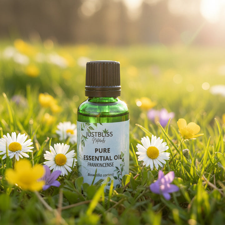 Frankincense Essential Oil – Pure, Calming &amp; Skin-Revitalizing Aromatherapy - JUSTBLiSS Naturals