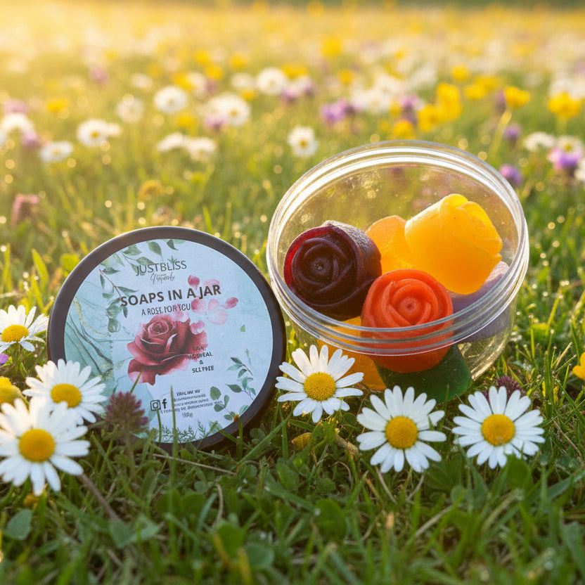 Glycerine Soaps in a Jar – Playful, Chemical-Free Bath Gift Set - JUSTBLiSS Naturals
