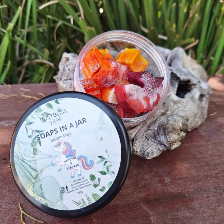Glycerine Soaps in a Jar – Playful, Chemical-Free Bath Gift Set - JUSTBLiSS Naturals