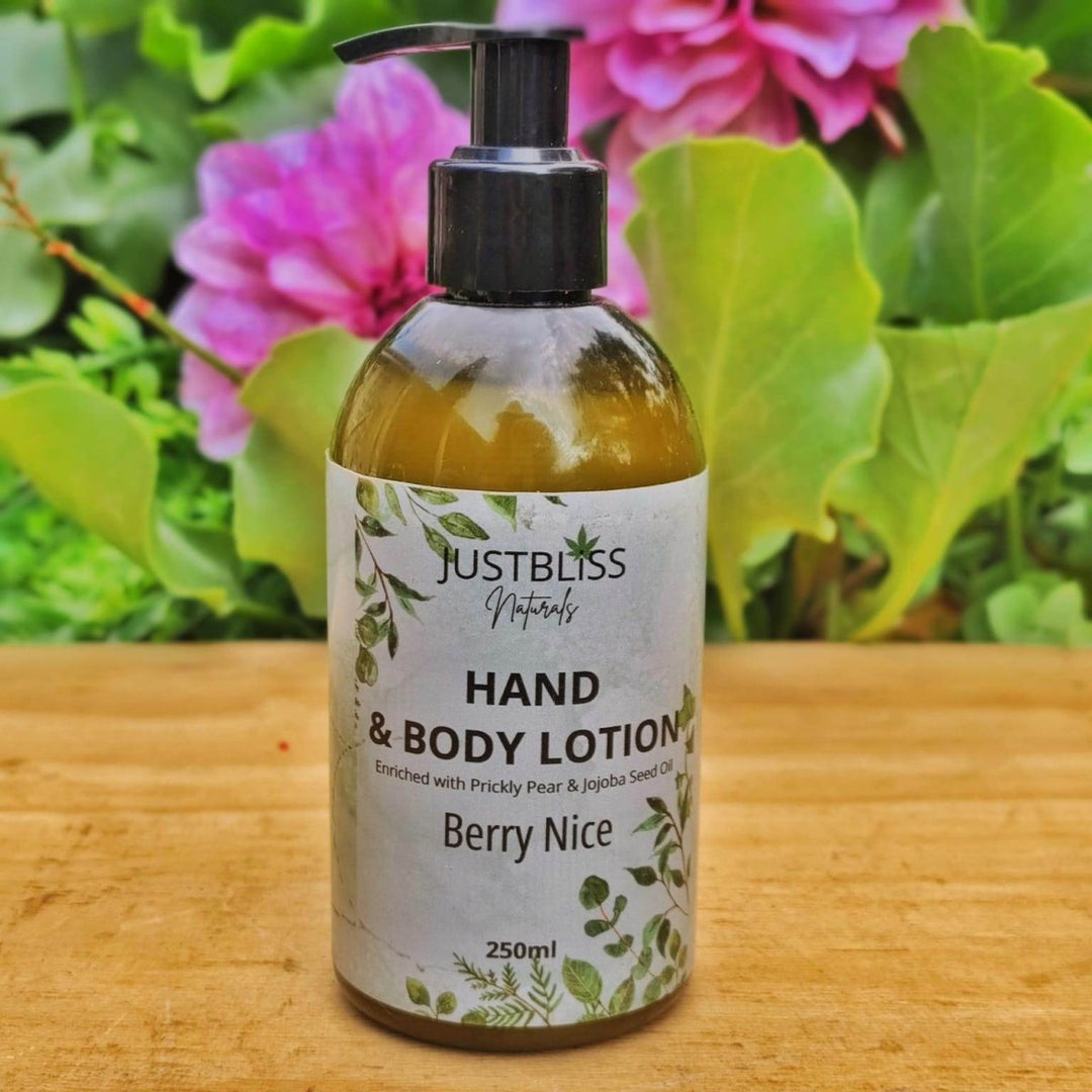 Hand &amp; Body Lotion – Silky Plant - Based Hydration in Natural Scents JUSTBLiSS Naturals