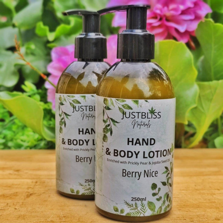 Hand &amp; Body Lotion – Silky Plant - Based Hydration in Natural Scents JUSTBLiSS Naturals