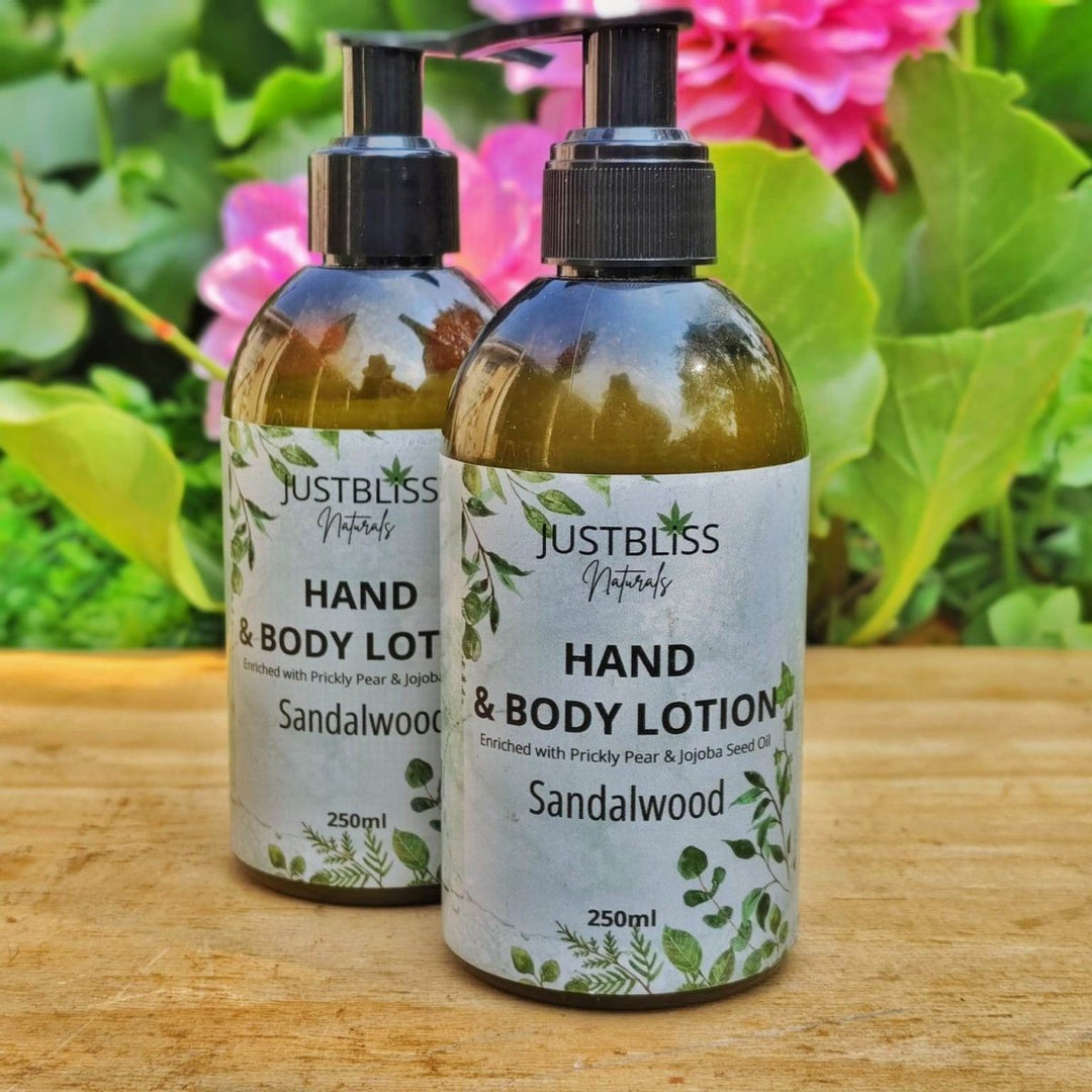 Hand &amp; Body Lotion – Silky Plant - Based Hydration in Natural Scents JUSTBLiSS Naturals