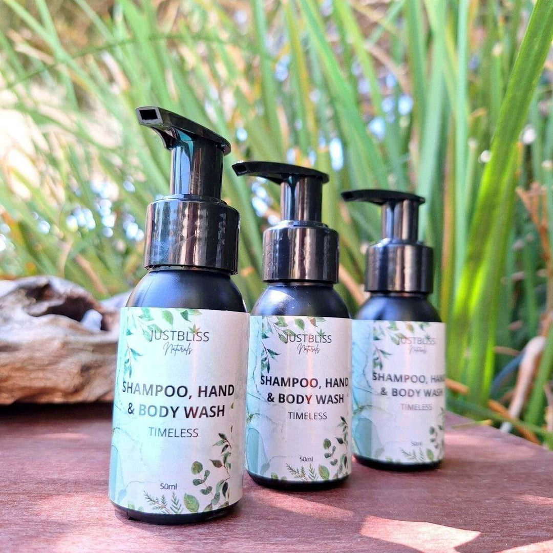 Hand & Body Wash Travel Size (50ml) – Gentle Plant-Based Cleanser - JUSTBLiSS Naturals
