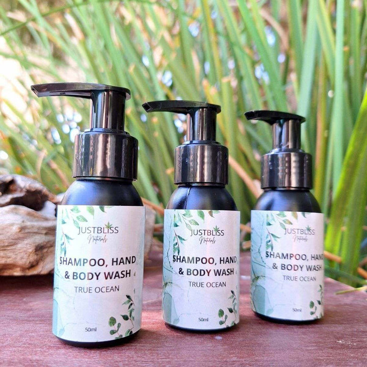 Hand &amp; Body Wash Travel Size (50ml) – Gentle Plant-Based Cleanser - JUSTBLiSS Naturals