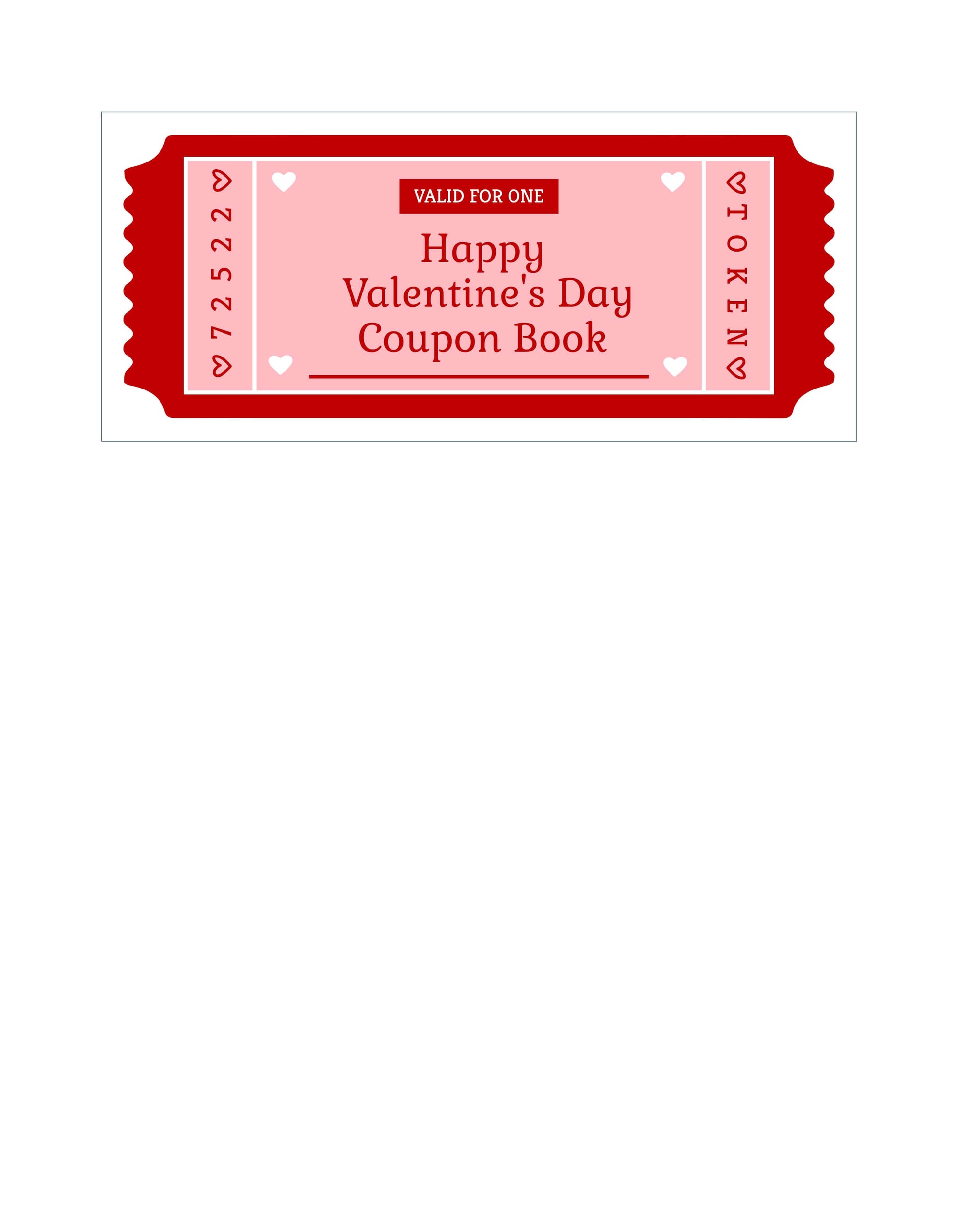 JUSTBLISS: COUPON BOOK: Valentine's Day (Partner)