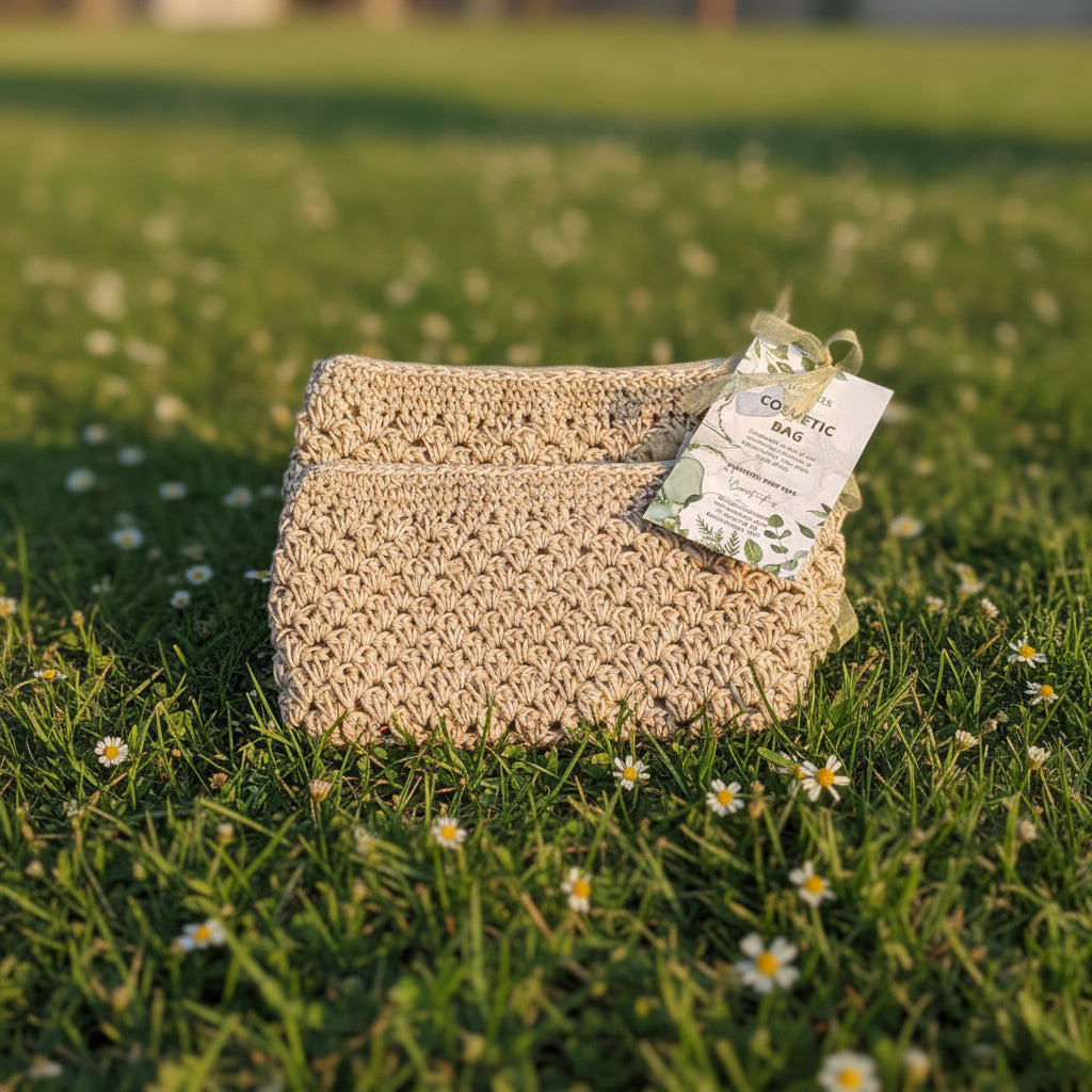 Hemp Rope Cosmetic Bag - 140mm x 230mm