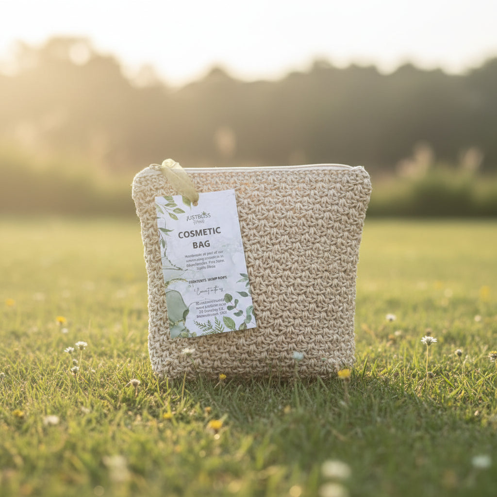 Hemp Rope Cosmetic Bag - 140mm x 230mm