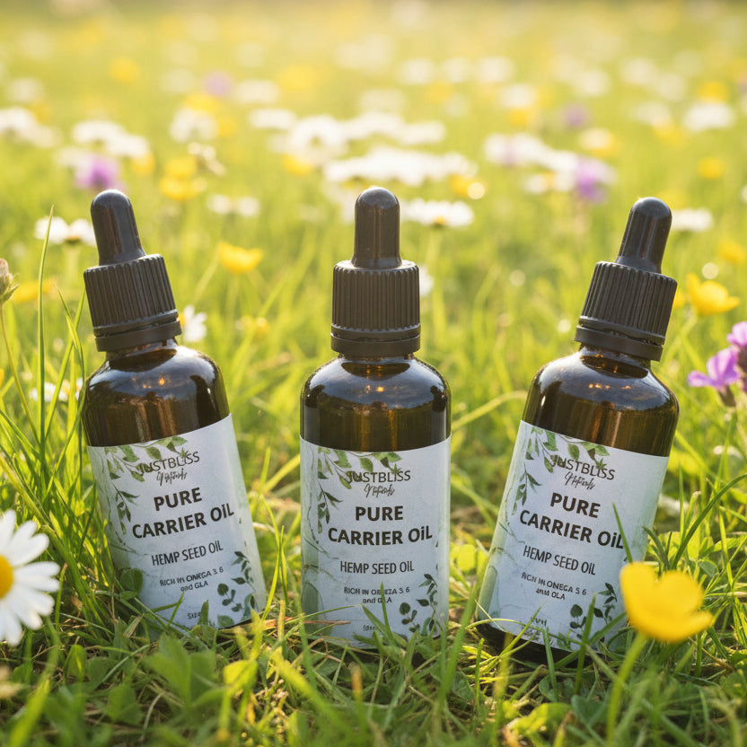 Cold-Pressed Hemp Seed Oil – Pure Plant-Based Moisturizer for Skin & Hair - JUSTBLiSS Naturals