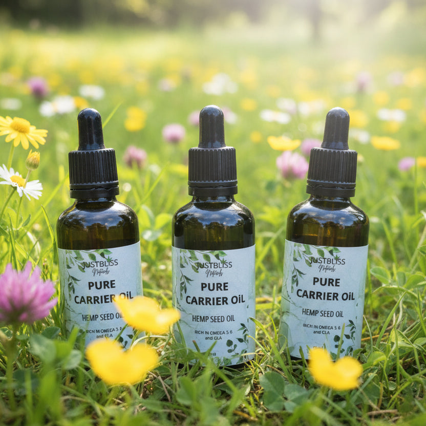 Cold-Pressed Hemp Seed Oil – Pure Plant-Based Moisturizer for Skin &amp; Hair - JUSTBLiSS Naturals
