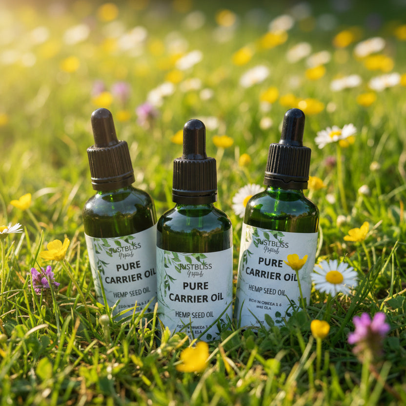 Cold-Pressed Hemp Seed Oil – Pure Plant-Based Moisturizer for Skin & Hair - JUSTBLiSS Naturals