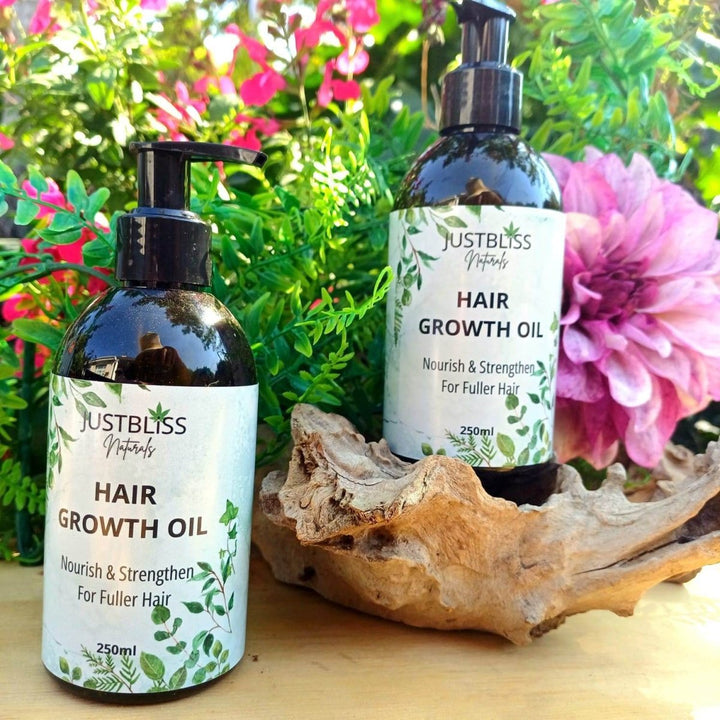 Herbal Hair Growth Oil – Plant-Based, Lightweight Nourishment - JUSTBLiSS Naturals