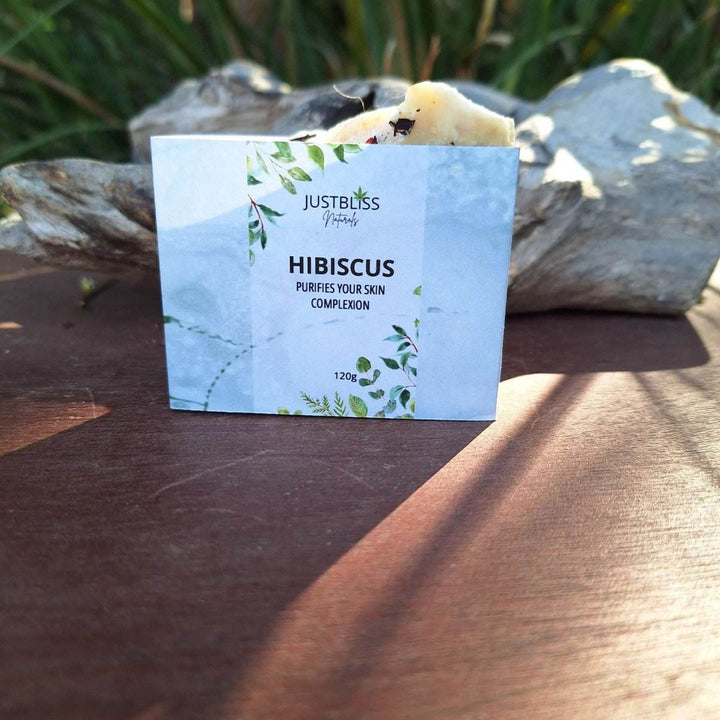 Hibiscus Soap Bar – Vegan Exfoliating Cleanser for Radiant Skin - JUSTBLiSS Naturals