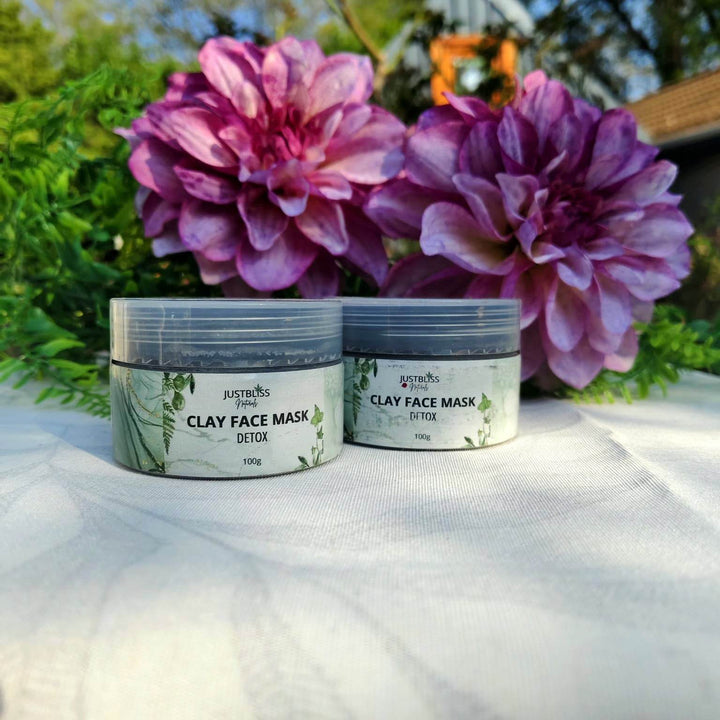 Activated Charcoal Clay Face Mask – Deep Detox & Pore Purifying - JUSTBLiSS Naturals