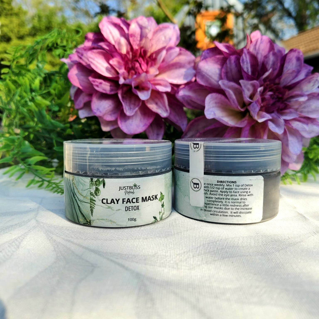 Activated Charcoal Clay Face Mask – Deep Detox & Pore Purifying - JUSTBLiSS Naturals