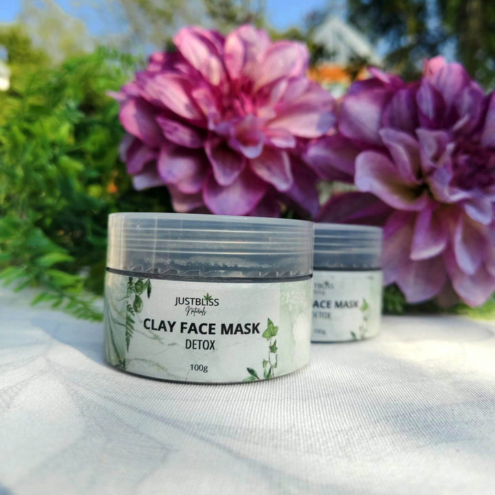 Activated Charcoal Clay Face Mask – Deep Detox & Pore Purifying - JUSTBLiSS Naturals
