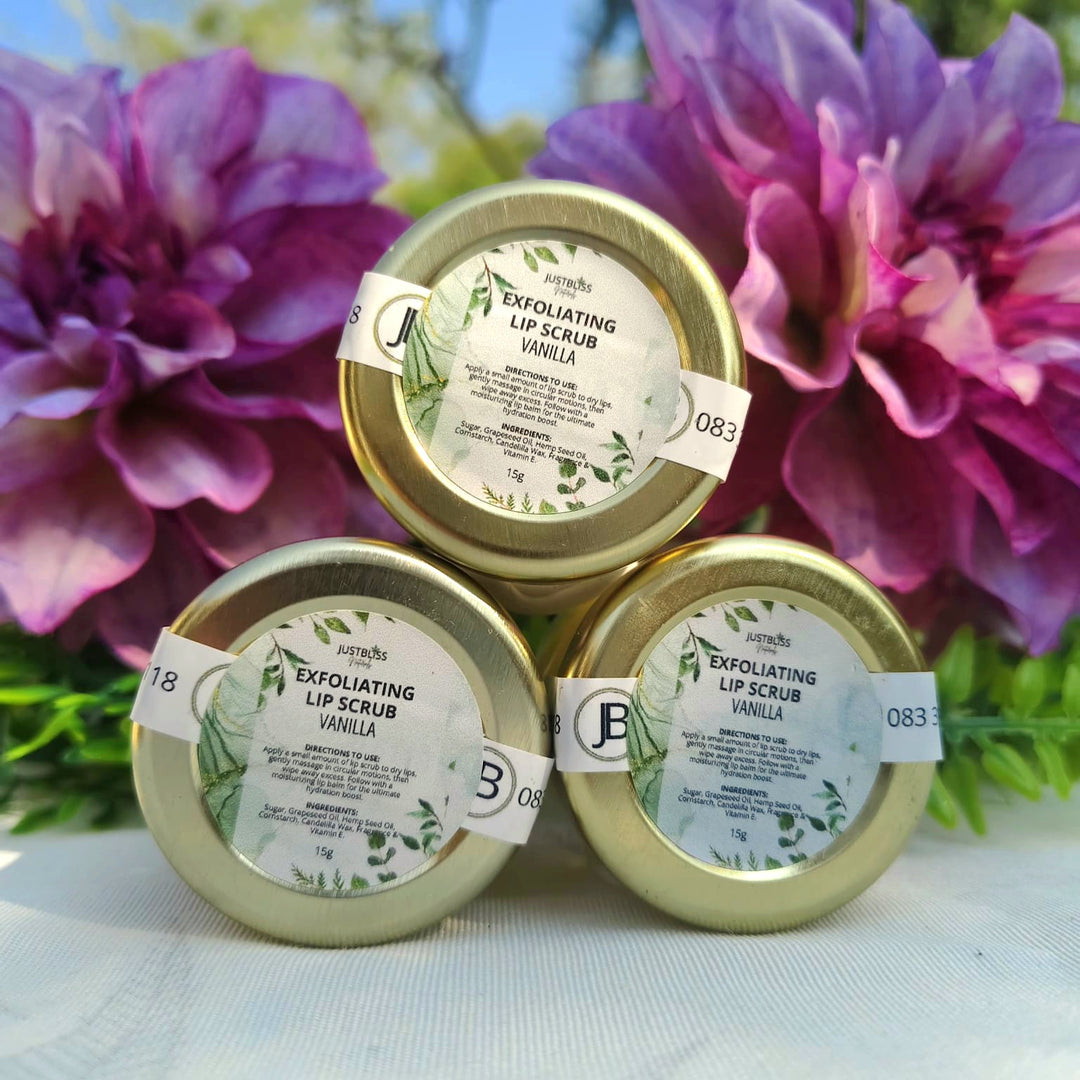 Lip Care Bundle – CBD Lip Balm & Exfoliating Lip Scrub - JUSTBLiSS Naturals