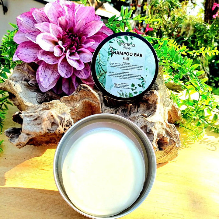 Eco-Friendly Shampoo Bar in Tin – Plant-Based, Travel Ready - JUSTBLiSS Naturals