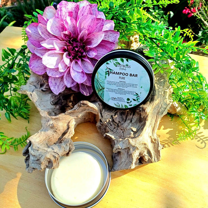 Eco-Friendly Shampoo Bar in Tin – Plant-Based, Travel Ready - JUSTBLiSS Naturals