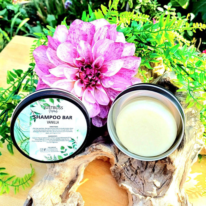 Eco-Friendly Shampoo Bar in Tin – Plant-Based, Travel Ready - JUSTBLiSS Naturals