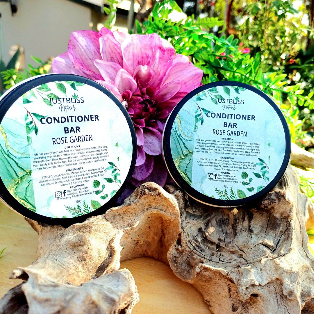 Nourishing Hair Conditioner Bar in Tin – Zero Waste, Plant-Based Care - JUSTBLiSS Naturals