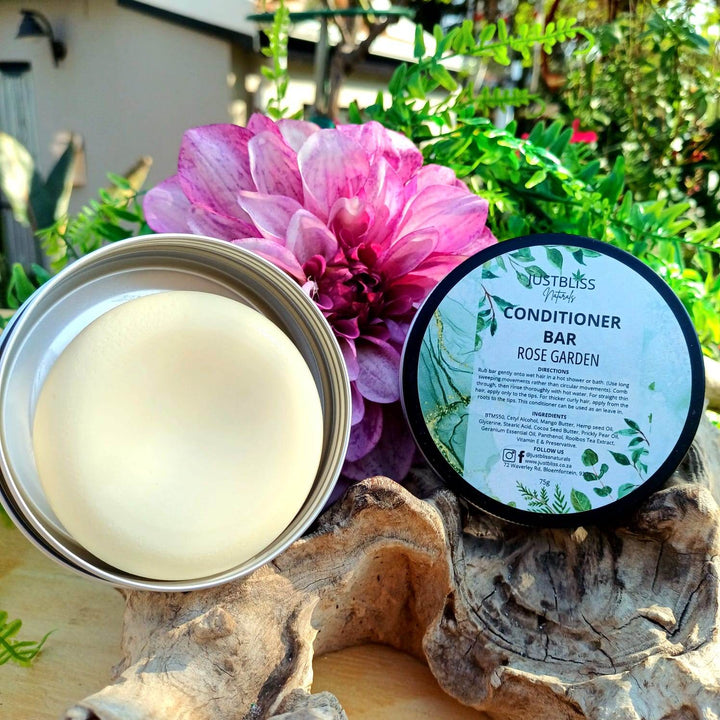 Nourishing Hair Conditioner Bar in Tin – Zero Waste, Plant-Based Care - JUSTBLiSS Naturals