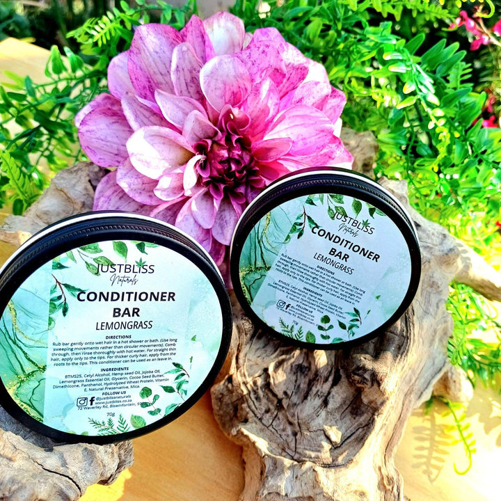 Nourishing Hair Conditioner Bar in Tin – Zero Waste, Plant-Based Care - JUSTBLiSS Naturals