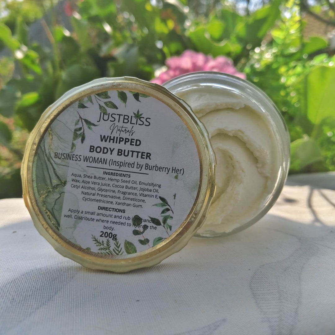 Whipped Body Butter – Luxurious Natural Moisturizer (200g, Various Scents) - JUSTBLiSS Naturals