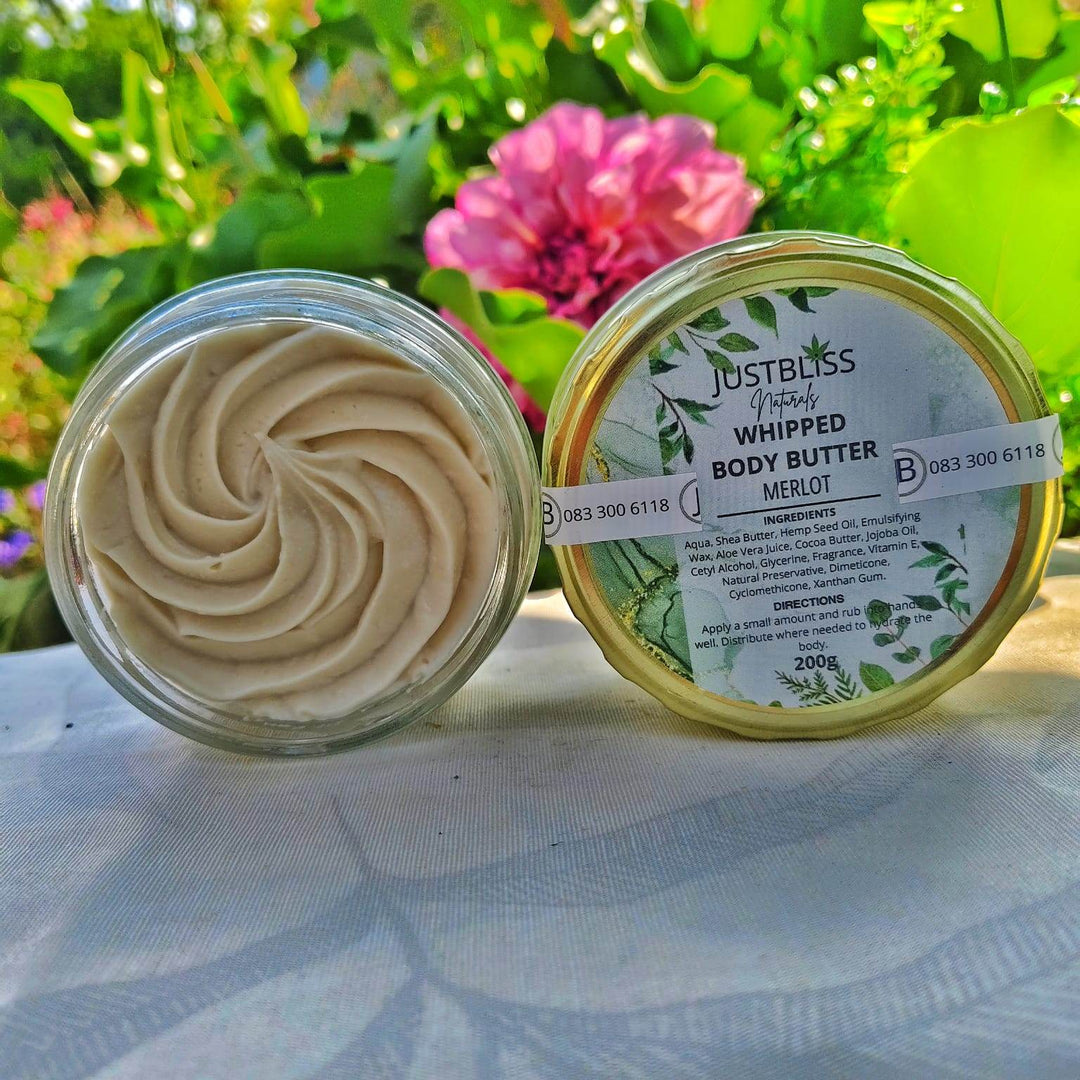 Whipped Body Butter – Luxurious Natural Moisturizer (200g, Various Scents) - JUSTBLiSS Naturals