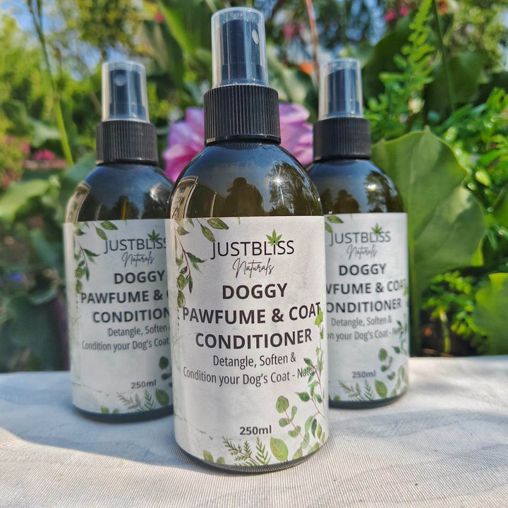 Doggy Pawfume & Natural Coat Conditioner – Lavender & Cedar - JUSTBLiSS Naturals