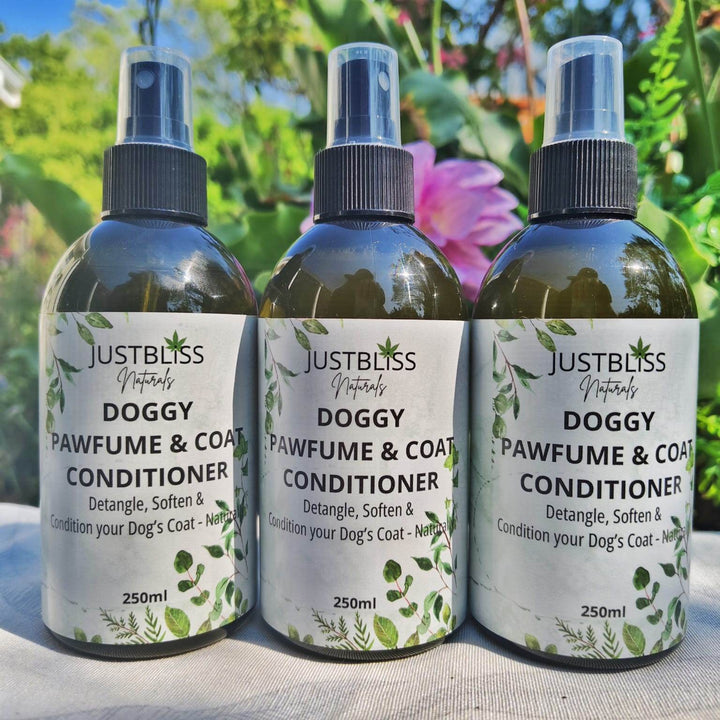 Doggy Pawfume & Natural Coat Conditioner – Lavender & Cedar - JUSTBLiSS Naturals