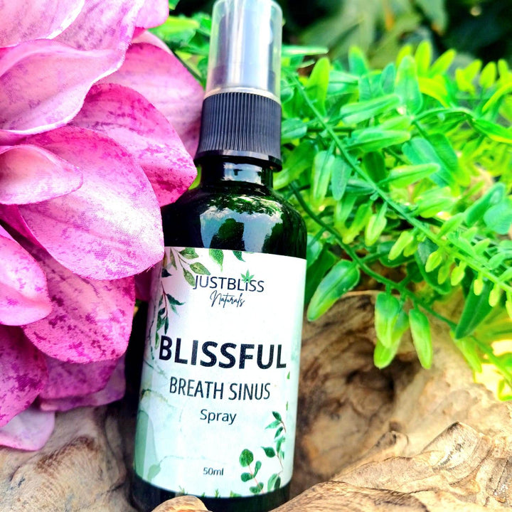 Natural Sinus Relief Spray – Blissful Breathe with Menthol & Botanicals - JUSTBLiSS Naturals