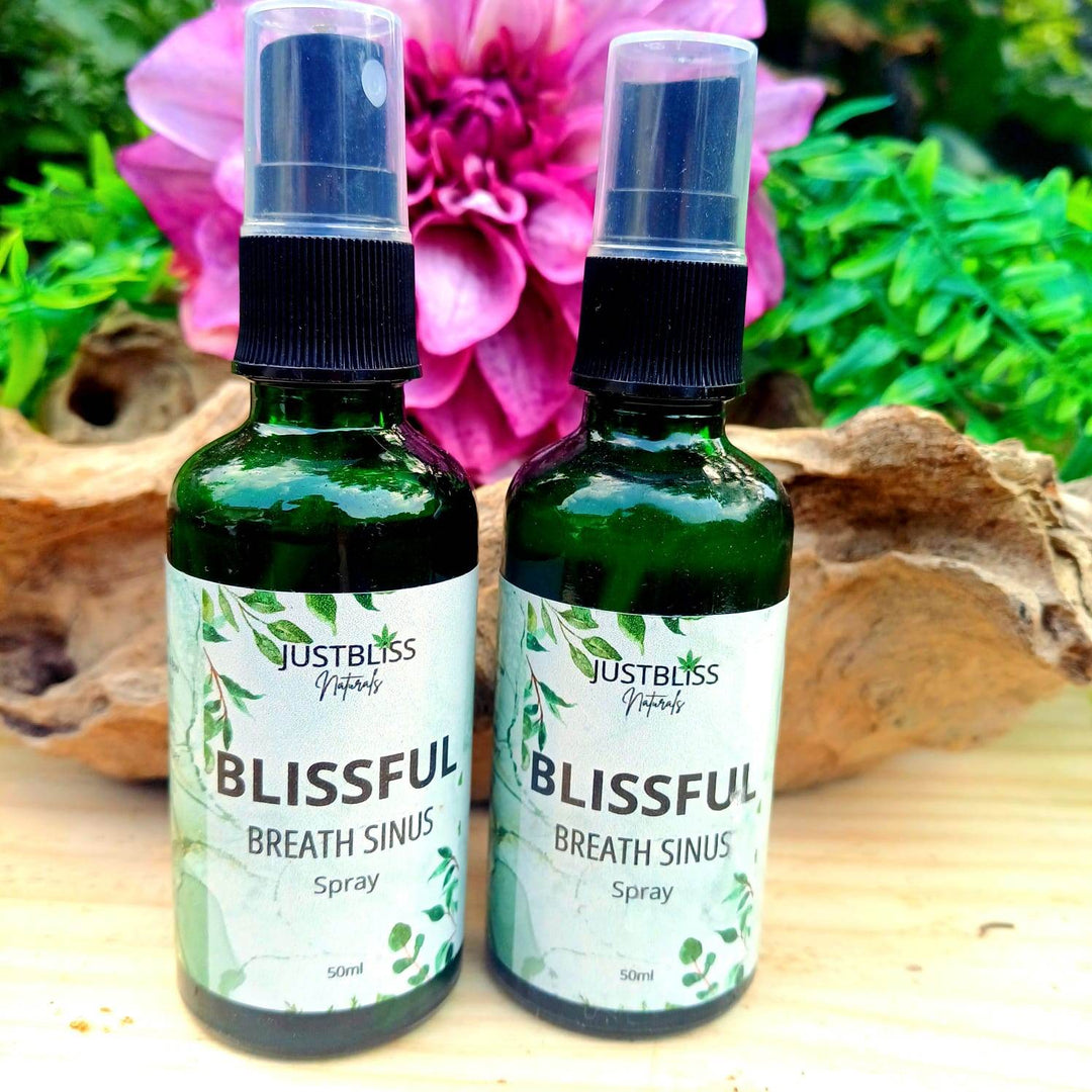 Natural Sinus Relief Spray – Blissful Breathe with Menthol & Botanicals - JUSTBLiSS Naturals