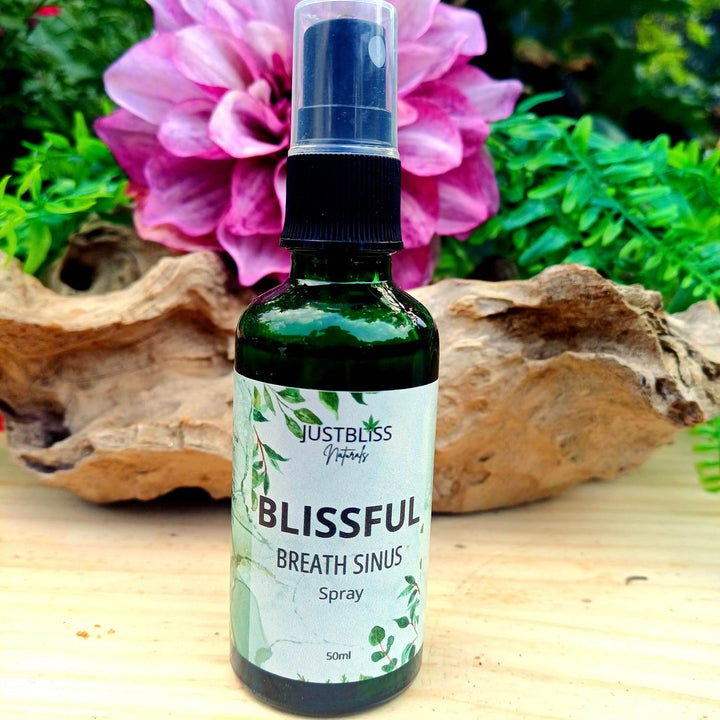 Natural Sinus Relief Spray – Blissful Breathe with Menthol & Botanicals - JUSTBLiSS Naturals