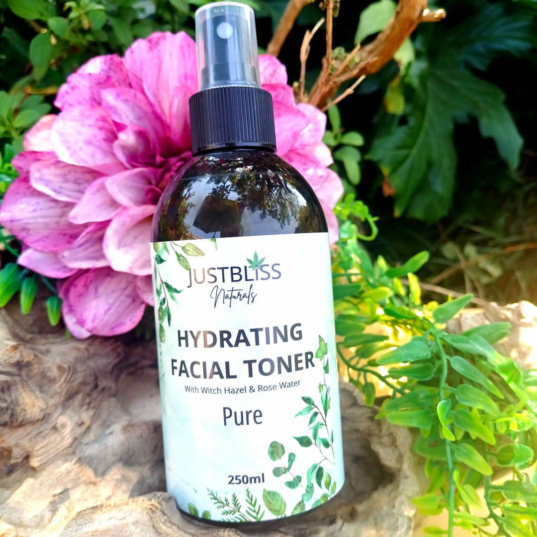 Hydrating & Soothing Facial Toner with Aloe Vera & Rose Water - JUSTBLiSS Naturals