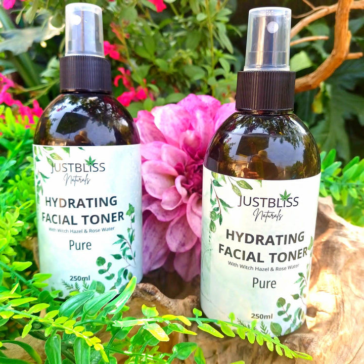 Hydrating & Soothing Facial Toner with Aloe Vera & Rose Water - JUSTBLiSS Naturals