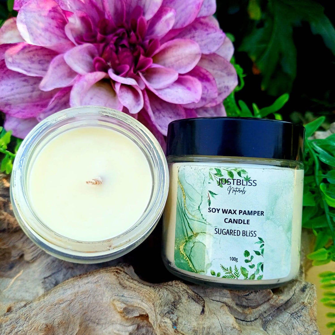 Pamper Soy Massage Candle 100ml – Multi-Use, Natural Scents - JUSTBLiSS Naturals
