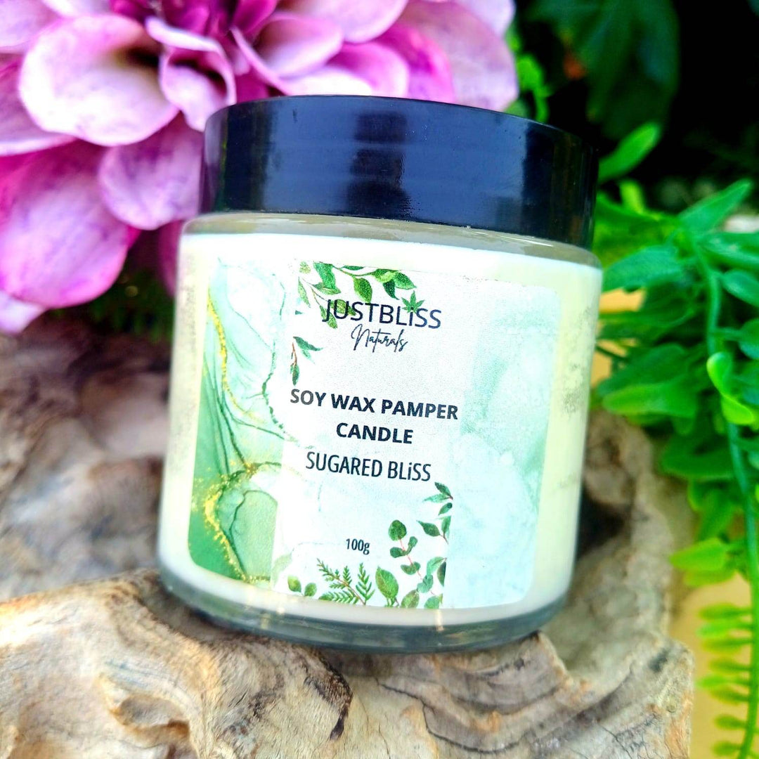 Pamper Soy Massage Candle 100ml – Multi-Use, Natural Scents - JUSTBLiSS Naturals