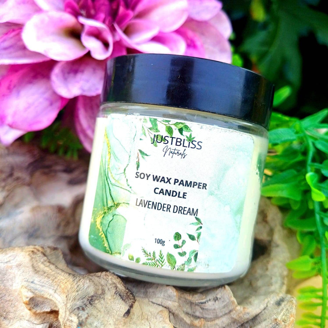 Pamper Soy Massage Candle 100ml – Multi-Use, Natural Scents - JUSTBLiSS Naturals