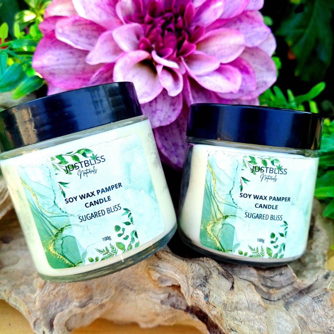 Pamper Soy Massage Candle 100ml – Multi-Use, Natural Scents - JUSTBLiSS Naturals