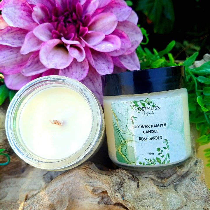 Pamper Soy Massage Candle 100ml – Multi-Use, Natural Scents - JUSTBLiSS Naturals