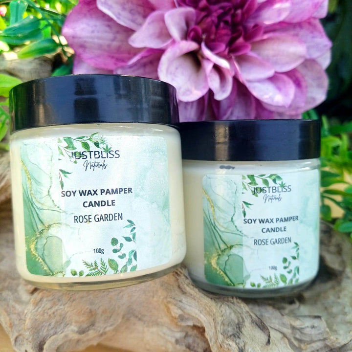 Pamper Soy Massage Candle 100ml – Multi-Use, Natural Scents - JUSTBLiSS Naturals